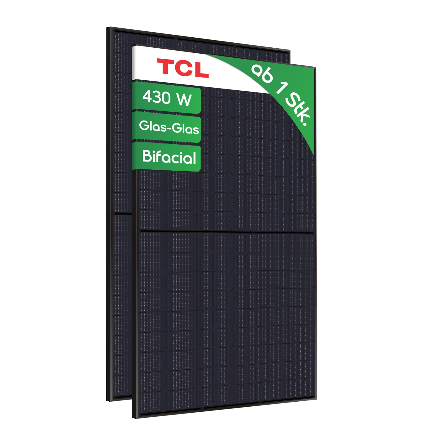 Glas Glas in Fullblack zum Bestpreis: 430W TCL TOPCon, bifacial